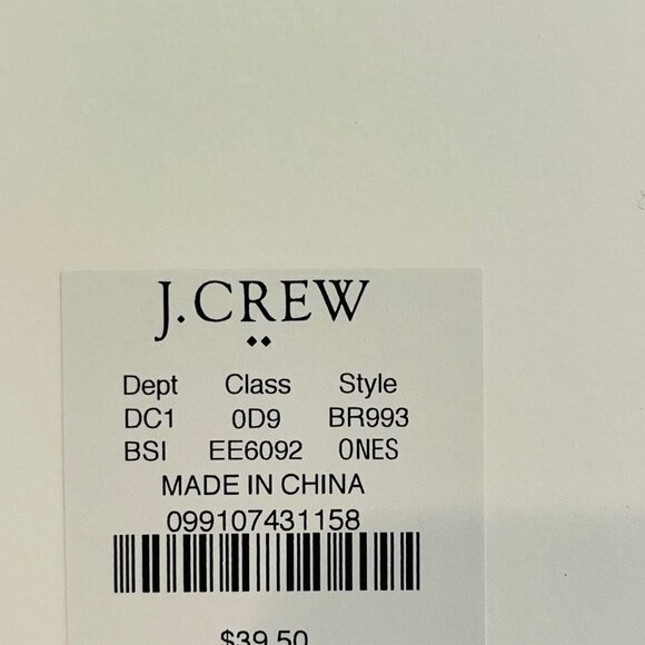 J.Crew Hammered drop earrings, mini circle, silver, 2 1/4" lightweight - Picture 3 of 6